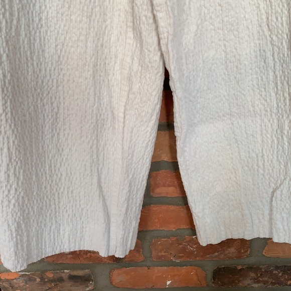 White corduroy pants trousers with belt - Picture 8 of 12